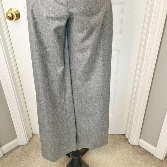 St. John Couture Career Wide Leg Hi Rise Wool Flat Front Unlined Trouser Pants - Picture 4 of 9